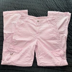 American Eagle Dreamy Drape Super High Rise Baggy Wide Leg Cargo Pants